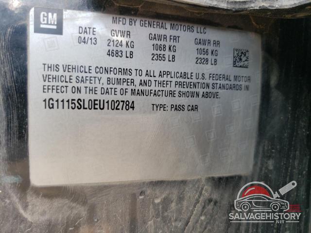 1G1115SL0EU102784 2014 CHEVROLET IMPALA photo no. 12