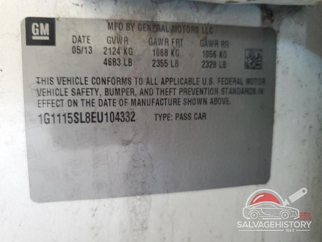 1G1115SL8EU104332 2014 CHEVROLET IMPALA photo no. 12
