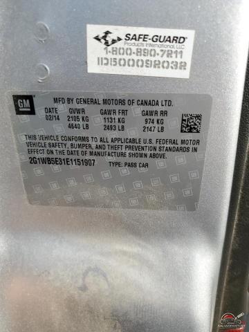 2G1WB5E31E1151907 2014 CHEVROLET IMPALA photo no. 12