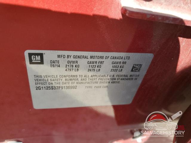2G1125S37F9136992 2015 CHEVROLET IMPALA photo no. 12