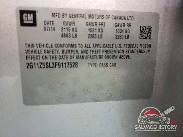 2G11Z5SL3F9117528 2015 CHEVROLET IMPALA photo no. 12