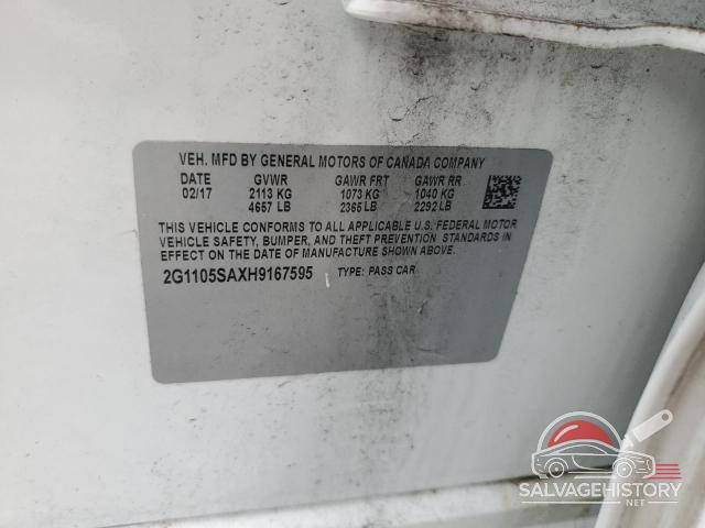 2G1105SAXH9167595 2017 CHEVROLET IMPALA photo no. 13