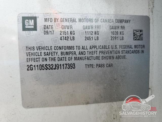 2G1105S32J9117393 2018 CHEVROLET IMPALA photo no. 12