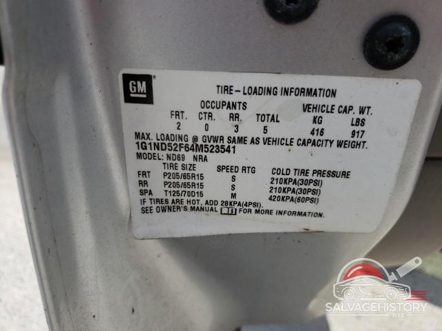 1G1ND52F64M523541 2004 CHEVROLET MALIBU photo no. 12