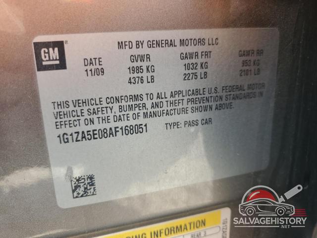 1G1ZA5E08AF168051 2010 CHEVROLET MALIBU photo no. 12