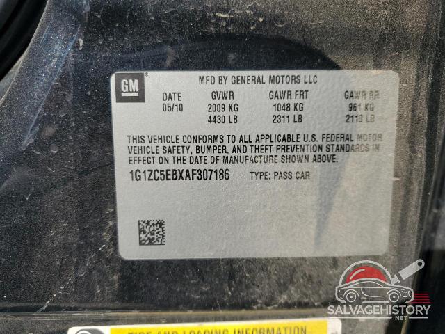 1G1ZC5EBXAF307186 2010 CHEVROLET MALIBU photo no. 13