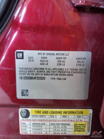 1G1ZE5EB6AF220329 2010 CHEVROLET MALIBU photo no. 12