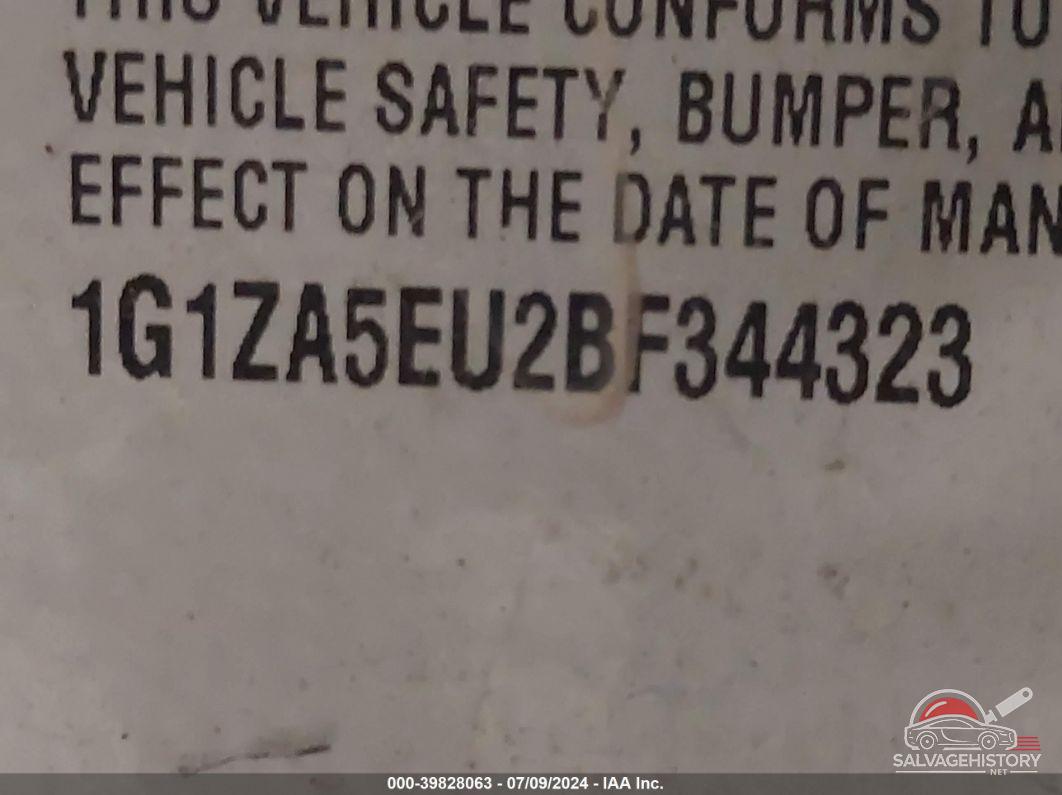 1G1ZA5EU2BF344323 2011 CHEVROLET MALIBU photo no. 9