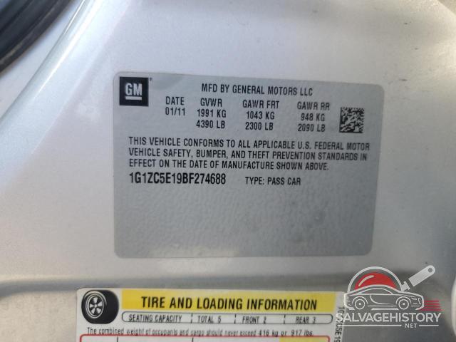 1G1ZC5E19BF274688 2011 CHEVROLET MALIBU photo no. 12