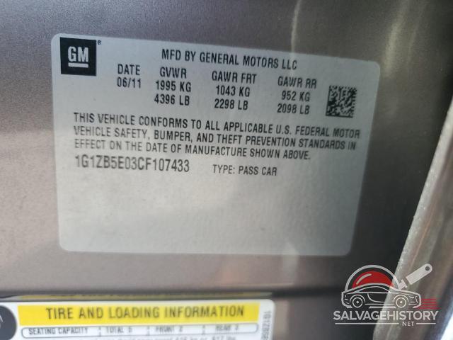 1G1ZB5E03CF107433 2012 CHEVROLET MALIBU photo no. 12