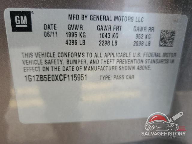 1G1ZB5E0XCF115951 2012 CHEVROLET MALIBU photo no. 12