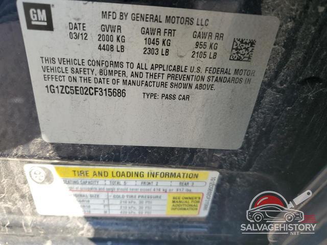 1G1ZC5E02CF315686 2012 CHEVROLET MALIBU photo no. 12