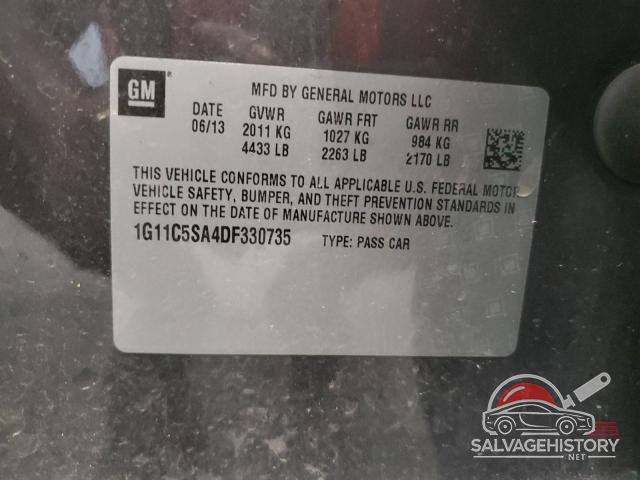 1G11C5SA4DF330735 2013 CHEVROLET MALIBU photo no. 12
