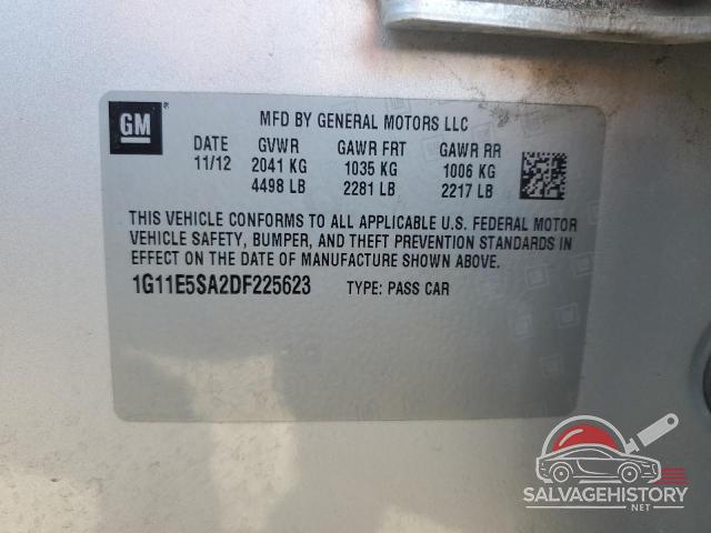 1G11E5SA2DF225623 2013 CHEVROLET MALIBU photo no. 13