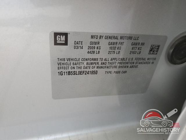1G11B5SL0EF241850 2014 CHEVROLET MALIBU photo no. 12