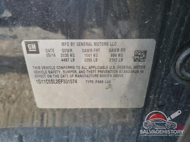 1G11C5SL2EF301074 2014 CHEVROLET MALIBU photo no. 12