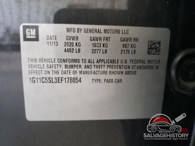 1G11C5SL3EF178854 2014 CHEVROLET MALIBU photo no. 12