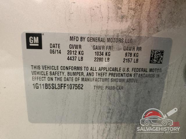 1G11B5SL3FF107562 2015 CHEVROLET MALIBU photo no. 12