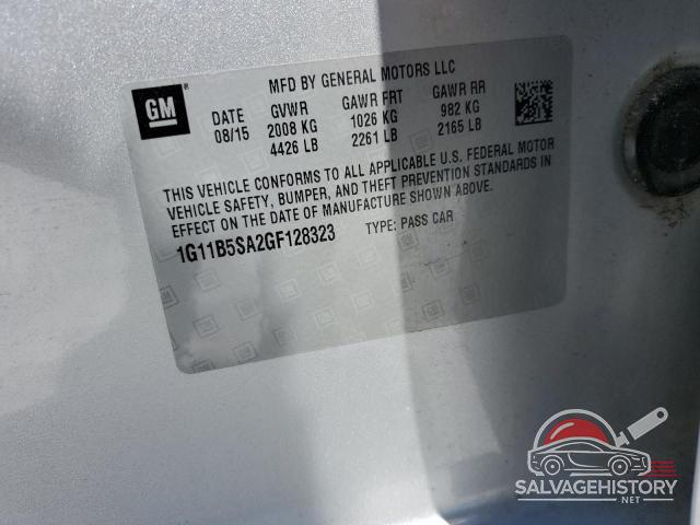 1G11B5SA2GF128323 2016 CHEVROLET MALIBU photo no. 12
