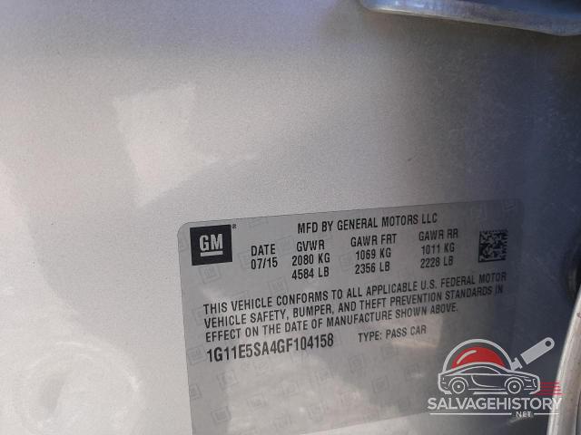 1G11E5SA4GF104158 2016 CHEVROLET MALIBU photo no. 12
