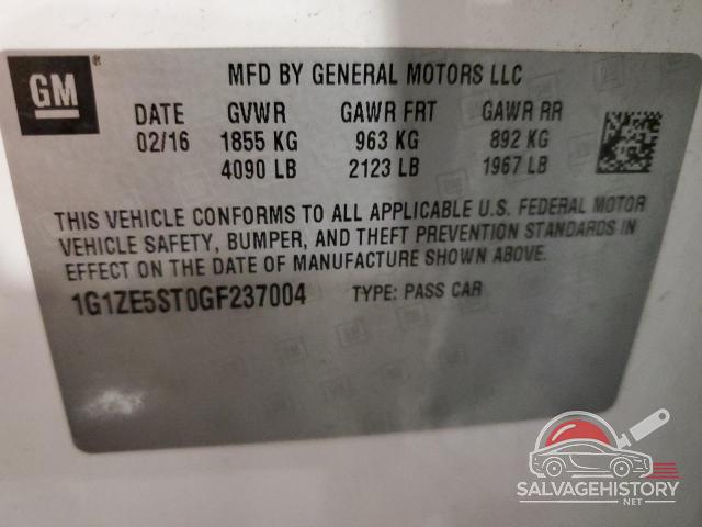 1G1ZE5ST0GF237004 2016 CHEVROLET MALIBU photo no. 12