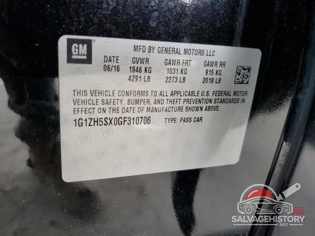 1G1ZH5SX0GF310706 2016 CHEVROLET MALIBU photo no. 12