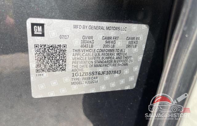 1G1ZB5ST6JF107843 2018 CHEVROLET MALIBU photo no. 10