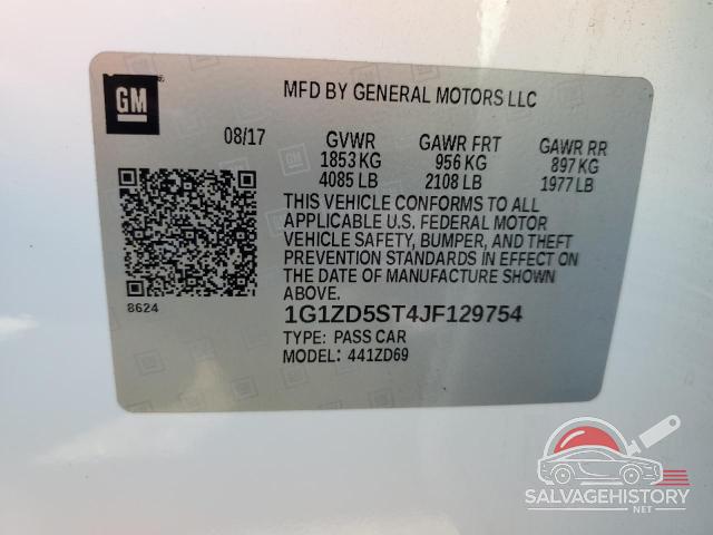 1G1ZD5ST4JF129754 2018 CHEVROLET MALIBU photo no. 12