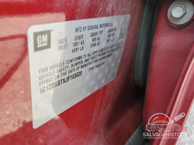 1G1ZD5STXJF103028 2018 CHEVROLET MALIBU photo no. 12
