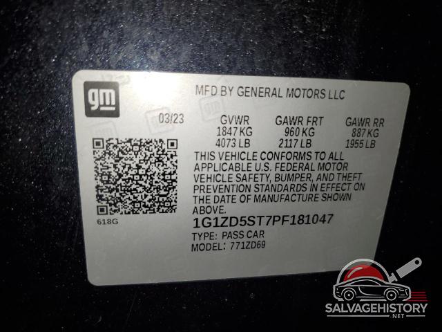 1G1ZD5ST7PF181047 2023 CHEVROLET MALIBU photo no. 12