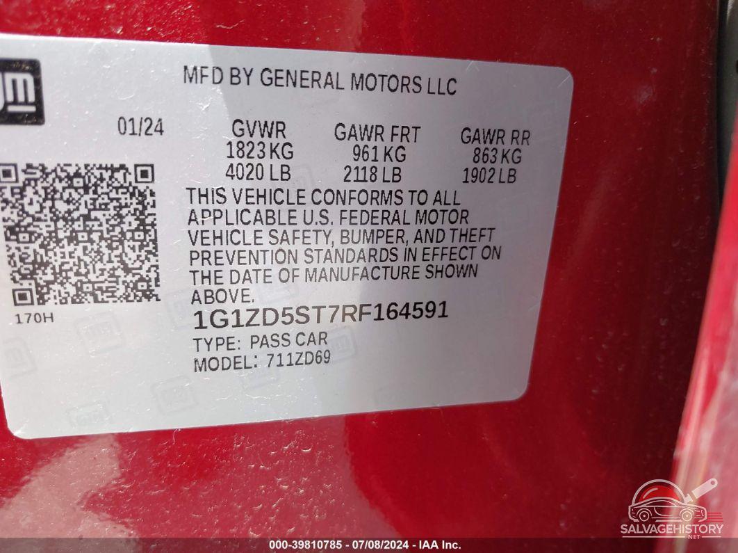 1G1ZD5ST7RF164591 2024 CHEVROLET MALIBU photo no. 9