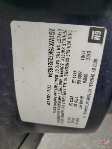 2G1WX15K729218394 2002 CHEVROLET MONTECARLO photo no. 13