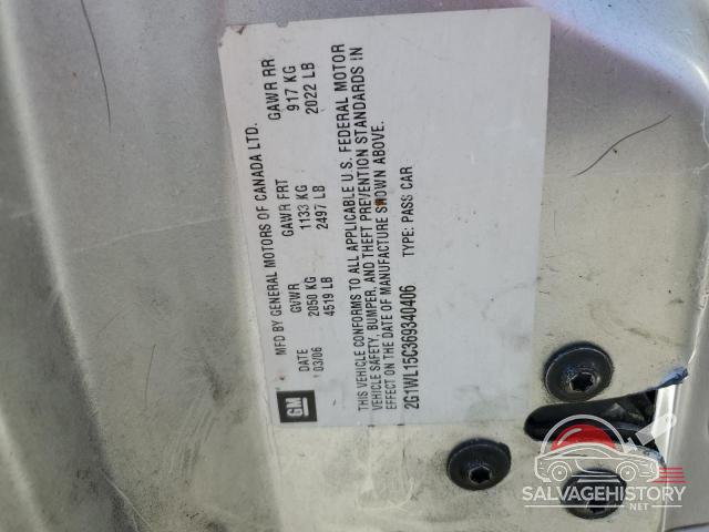 2G1WL15C369340406 2006 CHEVROLET MONTECARLO photo no. 12