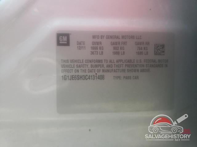 1G1JE6SH3C4131408 2012 CHEVROLET SONIC photo no. 12
