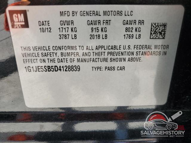 1G1JE5SB5D4128839 2013 CHEVROLET SONIC photo no. 12