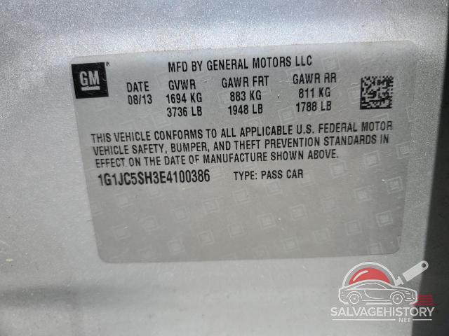 1G1JC5SH3E4100386 2014 CHEVROLET SONIC photo no. 12