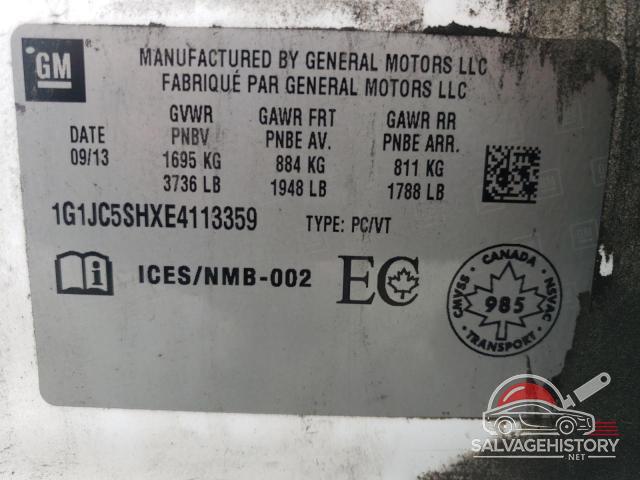 1G1JC5SHXE4113359 2014 CHEVROLET SONIC photo no. 12