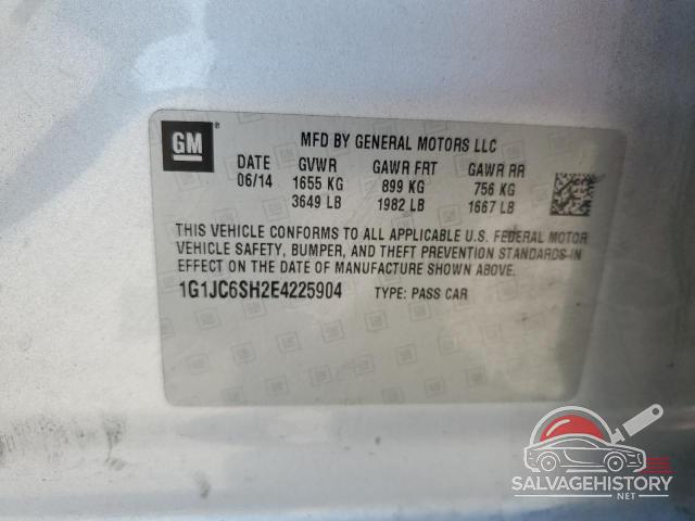 1G1JC6SH2E4225904 2014 CHEVROLET SONIC photo no. 12