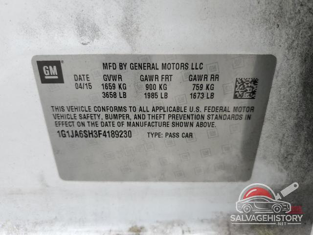 1G1JA6SH3F4189230 2015 CHEVROLET SONIC photo no. 12