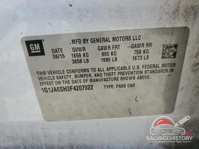 1G1JA6SH3F4207922 2015 CHEVROLET SONIC photo no. 12