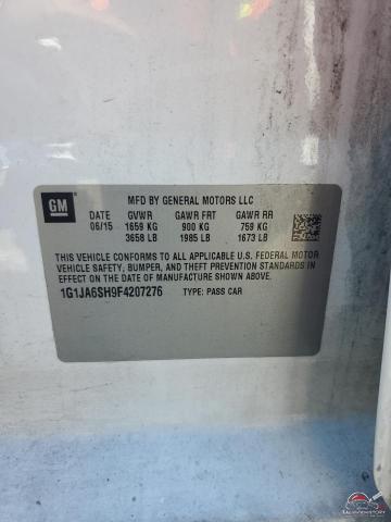 1G1JA6SH9F4207276 2015 CHEVROLET SONIC photo no. 12