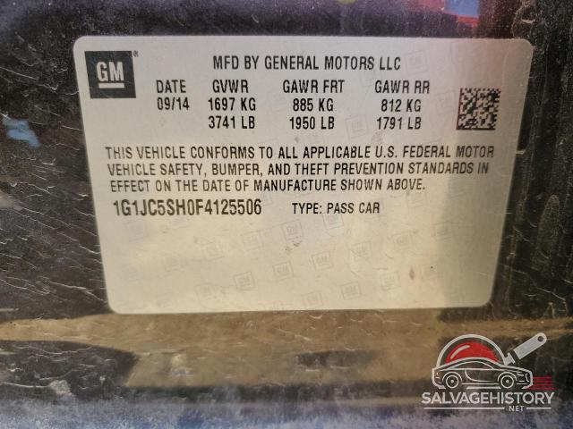 1G1JC5SH0F4125506 2015 CHEVROLET SONIC photo no. 13
