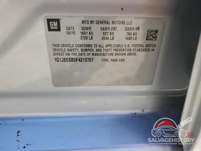 1G1JE6SB5F4210787 2015 CHEVROLET SONIC photo no. 12