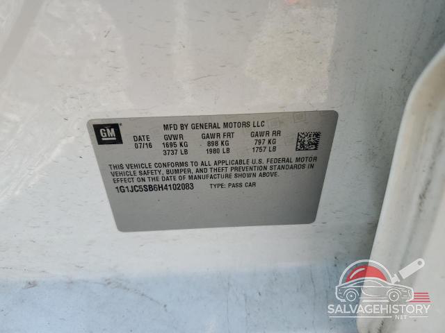 1G1JC5SB6H4102083 2017 CHEVROLET SONIC photo no. 12