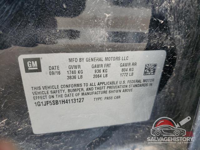 1G1JF5SB1H4113127 2017 CHEVROLET SONIC photo no. 12