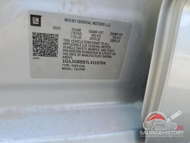 1G1JG6SB7L4115704 2020 CHEVROLET SONIC photo no. 12
