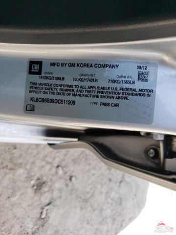 KL8CB6S99DC511208 2013 CHEVROLET SPARK photo no. 12