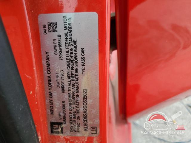 KL8CD6SA2GC635023 2016 CHEVROLET SPARK photo no. 12