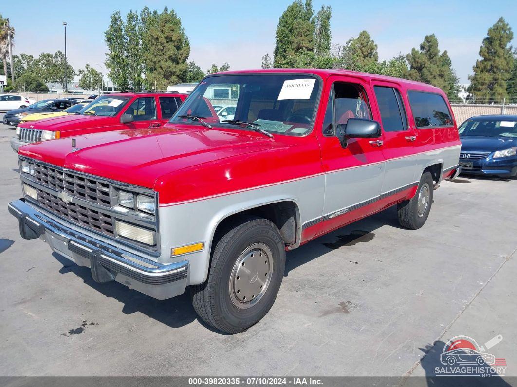 1GNGR26N3MF119755 1991 CHEVROLET SUBURBAN photo no. 2