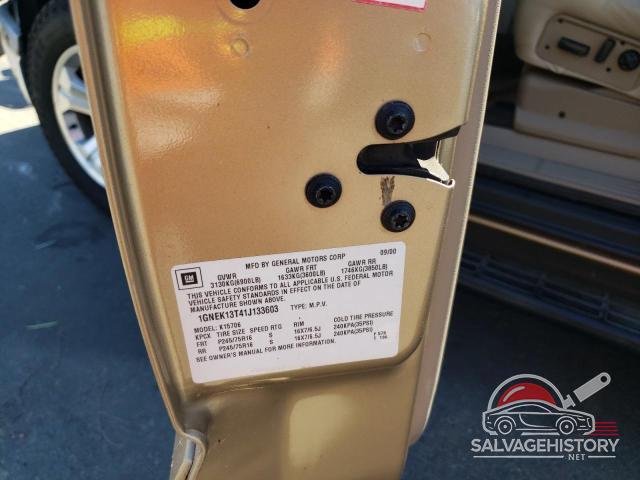 1GNEK13T41J133603 2001 CHEVROLET TAHOE photo no. 12